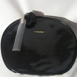 Lancome black bag and flower tassel keychain